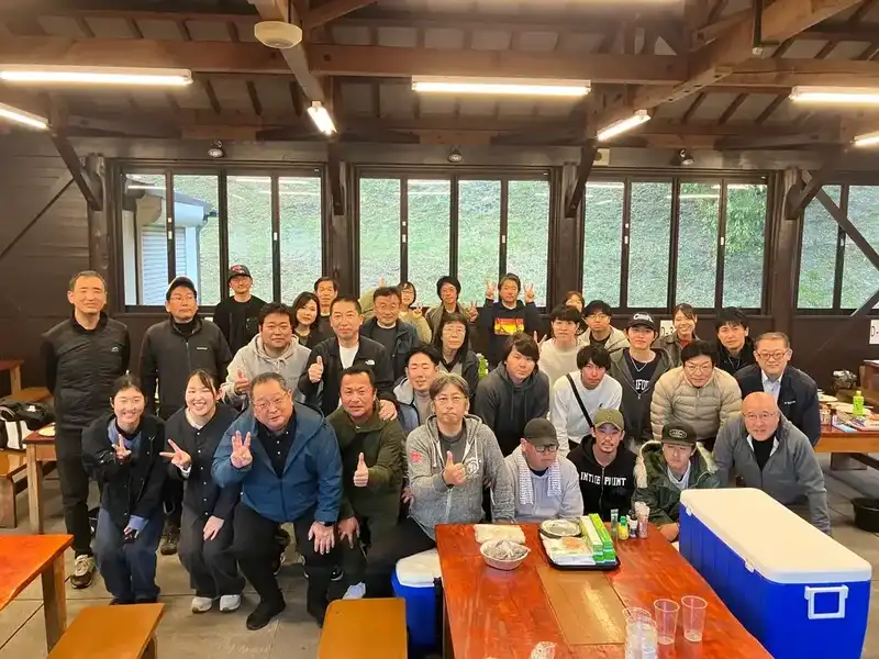 社長と社員のバーベキュー