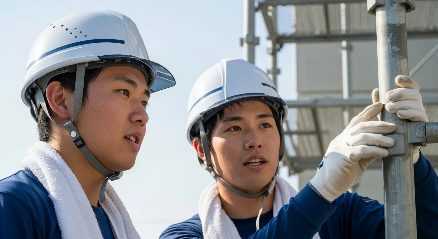 足場チェック作業